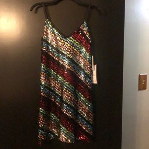 New w Tags Sequined Semi Formal Cocktail Dress Sm